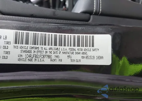 2015 Jeep Grand Cherokee Limited z USA, uszkodzony, nr VIN 1C4RJFBG1FC877881